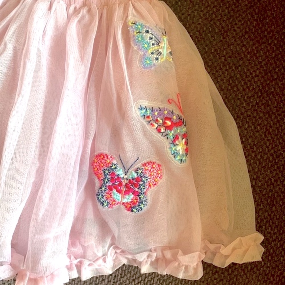🦋3/$20 Tutus and Tambourines Girls Mesh Butterfly Dress 18 Months - Picture 3 of 7